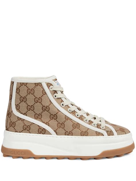 new gucci high top sneakers|farfetch gucci hi tops.